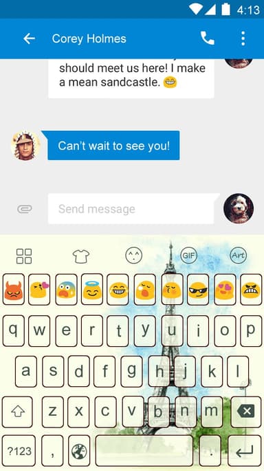 Paris Spring Mavi Gökyüzü Klavye MUAYENE logo