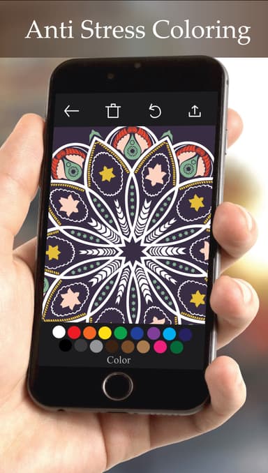 Mandala Yetişkin Kitap kuru temizleme Boyama logo