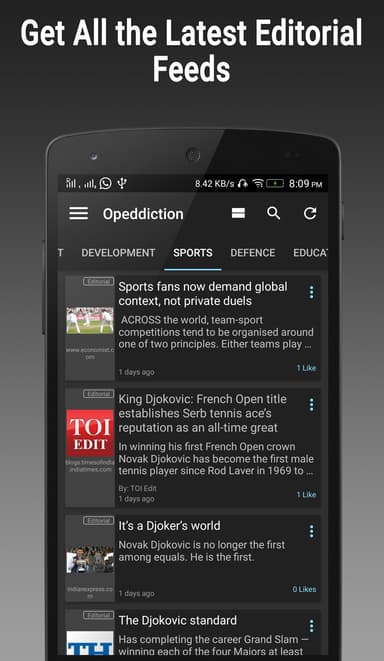Editorial Feed - Opeddiction APK logo
