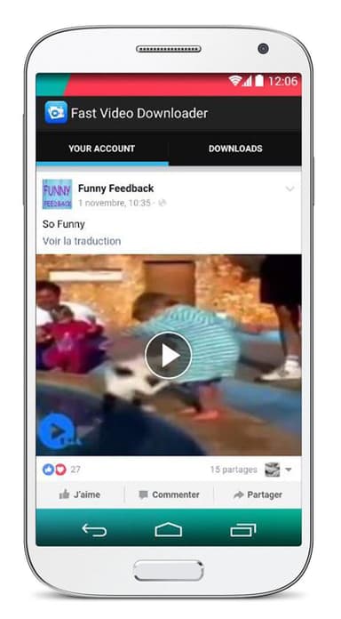 Free FB Video Downloader HD APK logo