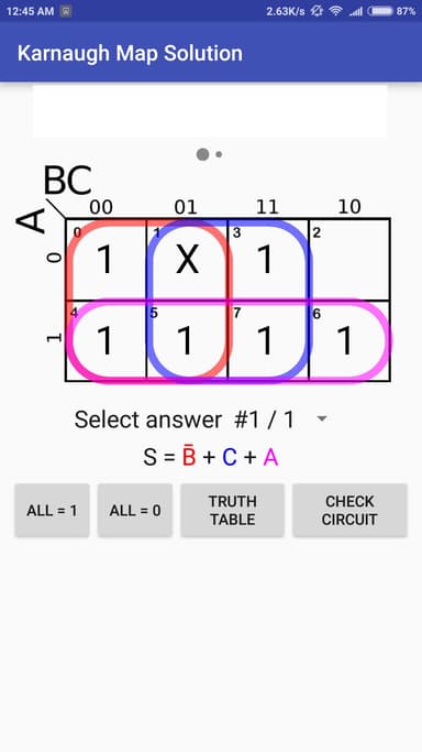 Karnaugh Kmap Solver (FREE) APK logo