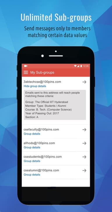 100pins - Free Group Messaging APK logo