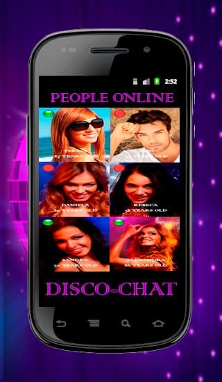 Make new friends, DiscoChat APK logo