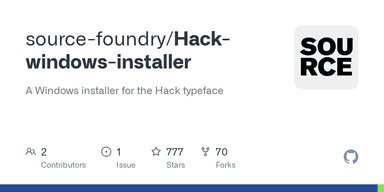 Hack Fonts logo