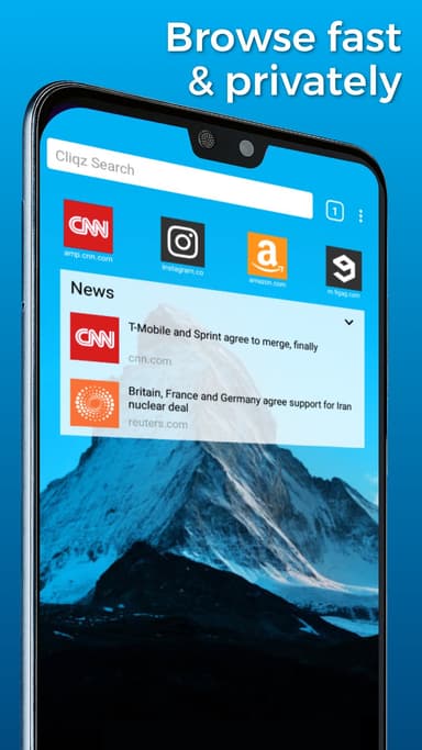 CLIQZ Browser + Search Engine APK logo