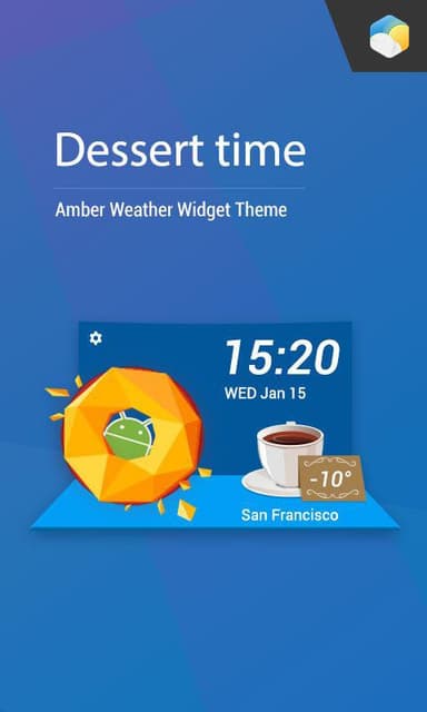 Dessert Style Weather Widget APK logo