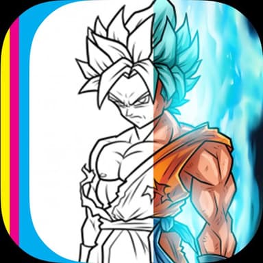Boyama Süper Saiyan Pro kuru temizleme logo