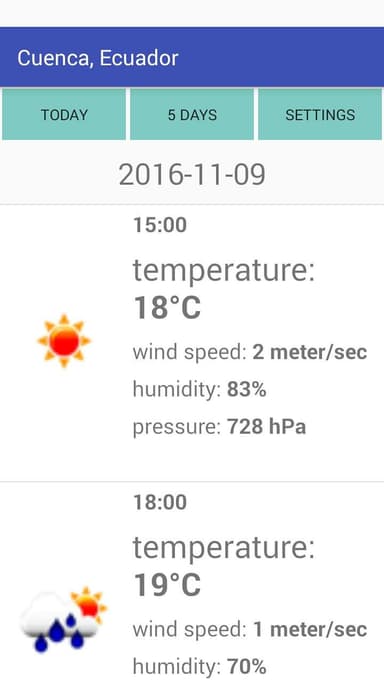 Cuenca, Ecuador Weather APK logo
