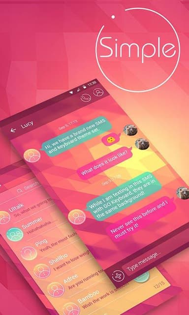 (FREE) GO SMS SIMPLE THEME APK logo