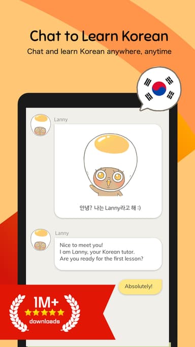 Chat to Learn Korean APK logo