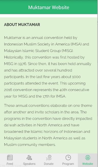 Muktamar IMSA-MISG 2016 APK logo