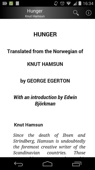 Knut Hamsun açlık MUAYENE logo