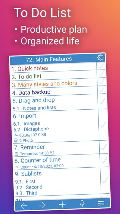 NoteToDo. Notes. To do list APK logo