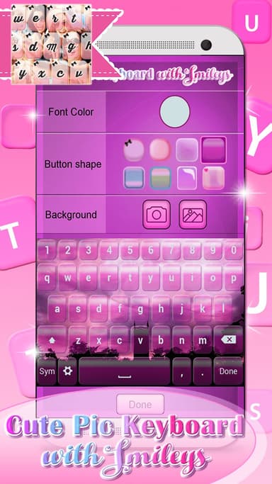 Cute Pic Keyboard with Smileys APK logo
