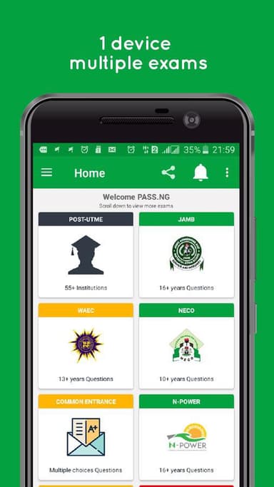 PASS.NG (JAMB CBT 2017) APK logo