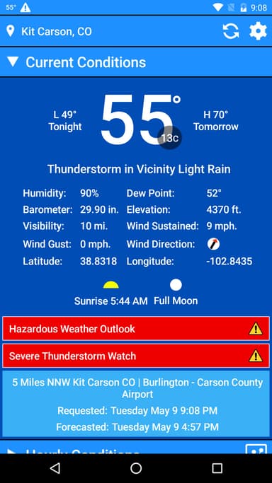 National Weather Service APK logo