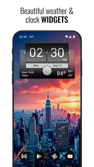 3D Flip Clock & World Weather APK logo
