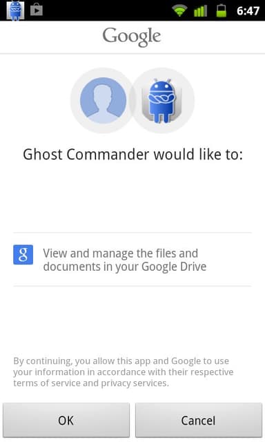 GhostCommander plugin: GDrive APK logo