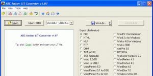 ABC Amber LIT Converter 2.08 screenshot 1