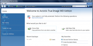 Acronis True Image WD Edition Software 16.0.0.5962 screenshot 1
