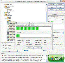 Advanced Encryption Package 6.01 screenshot 1