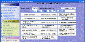 AGSoft Okul Aidat Takip ve İşletme Defteri 1.4 screenshot 1