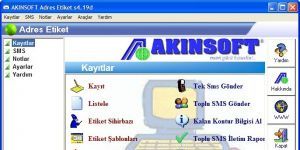 AKINSOFT Adres Etiket 4.19 screenshot 1