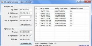 Alt Ağ Parçalayıcı 1.0.0 screenshot 1