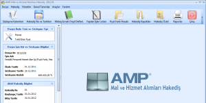 AMP Mal ve Hizmet Alımları Hakediş 2016 screenshot 1