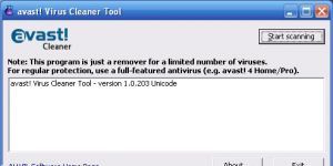 Avast Virus Cleaner 1.0.211 screenshot 1