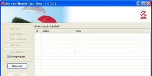 Avira AntiRootkit Tool 1.3.0.1 screenshot 1
