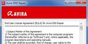 Avira DNS Repair 1.1.0.12 screenshot 1