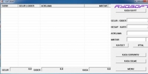AydSoft Kasa Defteri 1.00 screenshot 1