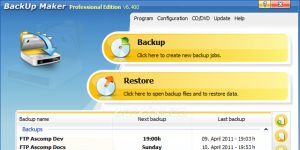 BackUp Maker 7.200 Ücretsiz İngilizce 7.3 MB screenshot 1
