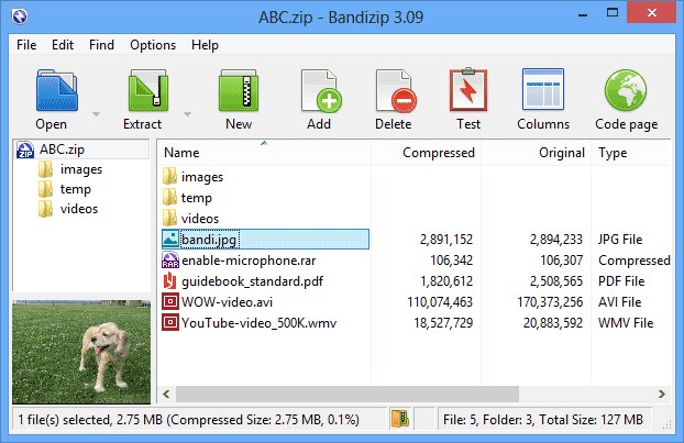 Bandizip screenshot 1