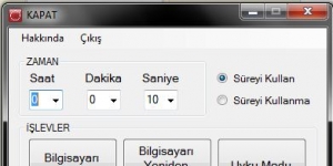 Bilgisayarı Otomatik Kapatma Programı v1.3 screenshot 1