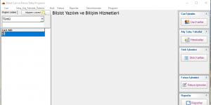 Bilsist Cari Fatura Programı v1 screenshot 1