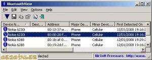 BluetoothView 1.66 screenshot 1