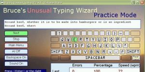 Bruce's Unusual Typing Wizard 1.5 screenshot 1