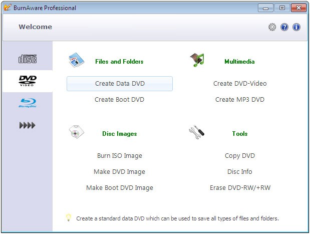 BurnAware Premium screenshot 1