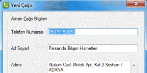 Çağrı Takip Yazılımı 1.0 screenshot 1