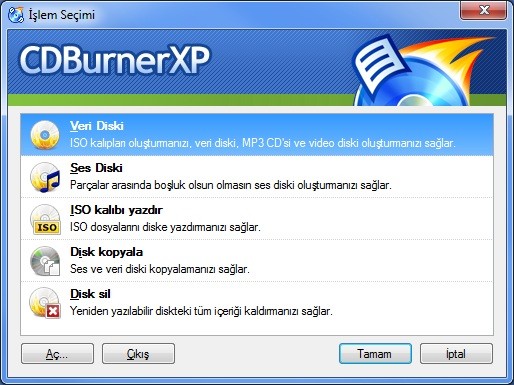CDBurnerXP screenshot 1