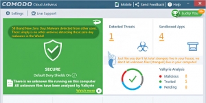 Comodo Cloud Antivirus 1.7 screenshot 1