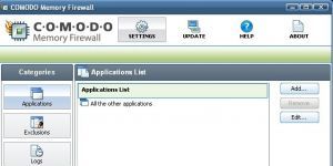 Comodo Memory Firewall 2.0.4.20 screenshot 1
