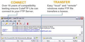 CuteFTP Lite 8.3.4.0007 screenshot 1