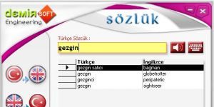DemirSoft Türkçe - İngilizce Sözlük 2010 screenshot 1