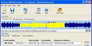 Direct WAV MP3 Splitter 2.7 screenshot 1