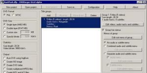 DVDforger 0.6.2 alpha screenshot 1