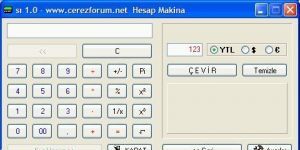 E-Cozum.Net Hesap Makinesi & Kur Çevirici 1.0 screenshot 1