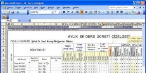 Ek Ders Çizelgesi screenshot 1